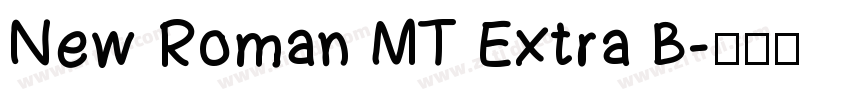 New Roman MT Extra B字体转换
